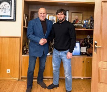 РУСЛАН БЕЛХОРОЕВ ВСТРЕТИЛСЯ В МОСКВЕ С ПРЕЗИДЕНТОМ ФЕДЕРАЦИИ СПОРТИВНОЙ БОРЬБЫ РОССИИ МИХАИЛОМ МАМИАШВИЛИ